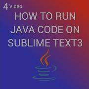 How To Run Java Code On SublimeText3 Editor