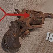 Реставрация все еще заряженного револьвера Bulldog 1880 года стрельба