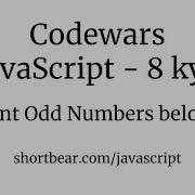 Codewars Javascript Count Odd Numbers Below N