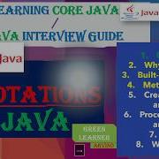 2 Annotations In Java Built In Annotations In Java Meta Annotations Green Learner