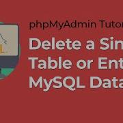 Как удалить базу данных в MySQL руководство по PhpMyAdmin
