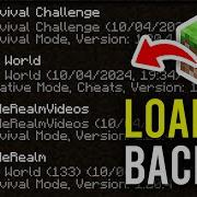 How To Load Backup In Minecraft Restore Recover Full Guide