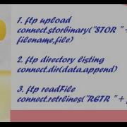 FTP Server Client Operation Using Python