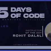 15 Days Of Code Day 2 Python Warriors