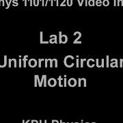 02 Uniform Circular Motion