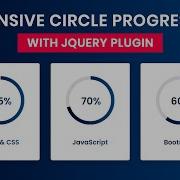 Responsive Circular Progress Bar Using HTML CSS JQuery JQuery Circle Progress Bar Plugin Free