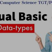 Data Types In Visual Basic Visual Basic In Hindi Computer Science Teacher DSSSB HSSC KVS