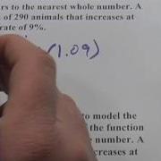 Word Problems With Exponential Functions