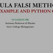 Regula Falsi Method With Example And Python Code
