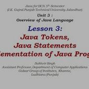 Java Theory Part 11 Java Tokens Java Statements Implementation Of Java Program