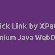 Click Link XPath Locator By Text Selenium Java