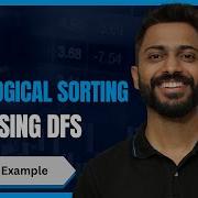 L 6 8 Topological Sorting With Examples Topological Sorting Using DFS