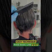 EASY TECHNIQUE PIXIE HAIRCUT BASIC LINE Complete Tutorial Linked Below
