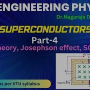 Josephson Effect And SQUIDS Superconductors Part 4 VTU