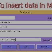 Insert Data In SQL Using VB NET Part 3