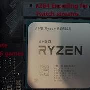 5950X X264 Encoding At 6000 Bitrate Six Games Tested
