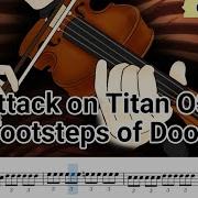 Attack On Titan OST Footsteps Of Doom Violin Sheet