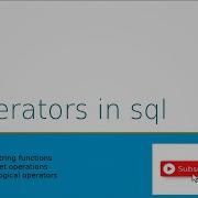 String Functions Set Operations Logical Operators SQL DBMS Malayalam Tutorial