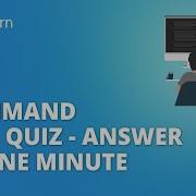 Command Line Quiz Answer In One Minute Quiz Questions And Answers 2026 Shorts Simplilearn