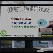 Session50 Java Method Method Return Value With Real Example Pashto