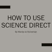 How To Conduct A Keyword Search In The Science Direct Database