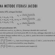 Metode Iterasi Jacobi Dengan Python