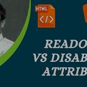 41 Difference Between Readonly And Disabled Input Element Attribute HTML