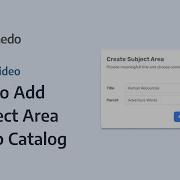 Dataedo Tutorial How To Add A Subject Area In Web Catalog