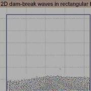 Smoothed Particle Hydrodynamics Dam Break Waves