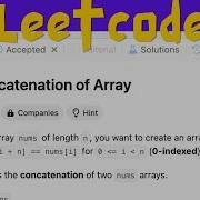 Concatenation Of Array Leetcode 1929 Java