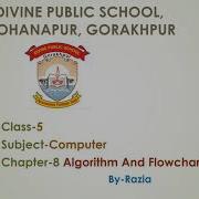 Class V Computer Chapter 8 Algorithm And Flowchart