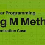 LPP BIG M METHOD Minimization Case Operations Research Techniques By G N Satish Kumar