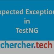 Expected Exception In TestNG SELENIUM