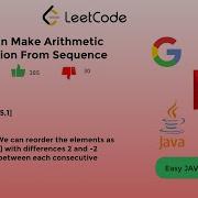 Can Make Arithmetic Progression From Sequence Leetcode Solution Explained JAVA
