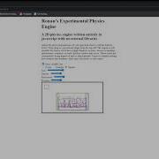 JavaScript Physics Engine Open Source