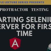 Learn How To Start Selenium Server Protractor Angular Web Testing Study Simple Series