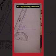 How To Draw 65 Using Protractor Maths Shortsvideo Shorts Short