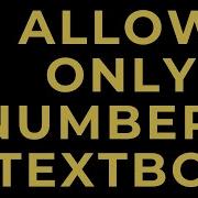 Allow Only Numbers In A Textbox Javascript Asp Net