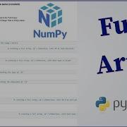 Python Numpy Tutorial 4 Full Array Np Full