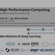 2021 High Performance Computing Lecture 10 Parallel And Scalable Machine And Deep Learning Part2