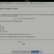 Session 1 Programming Challenge Highly Divisible Triangle Numbers