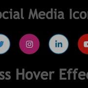 Social Media Icons With Awesome Hover Effect Using HTML CSS