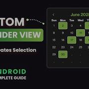 Android CalendarView Custom Calendar View With Multiple Date Selection Android Studio