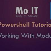 Powershell Tutorials Working With Modules