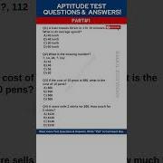 Aptitude Test Questions And Answers Aptitude Test Preparation