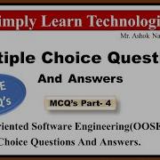 MCQ S On OOSE Multiple Choice Questions And Answers On Object Oriented Software Engineering