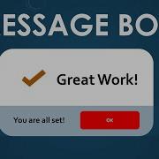 How To Create Message Dialog Box Using VBA