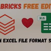 Чтение и запись файлов Excel в Databricks Руководство по встроенной поддержке Databricks Free