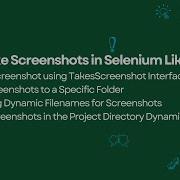 How To Take Screenshots In Selenium WebDriver Store Dynamic Path