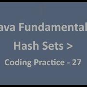 Coding Practice 27 HashSets Java Fundamentals NxtWave CCBP